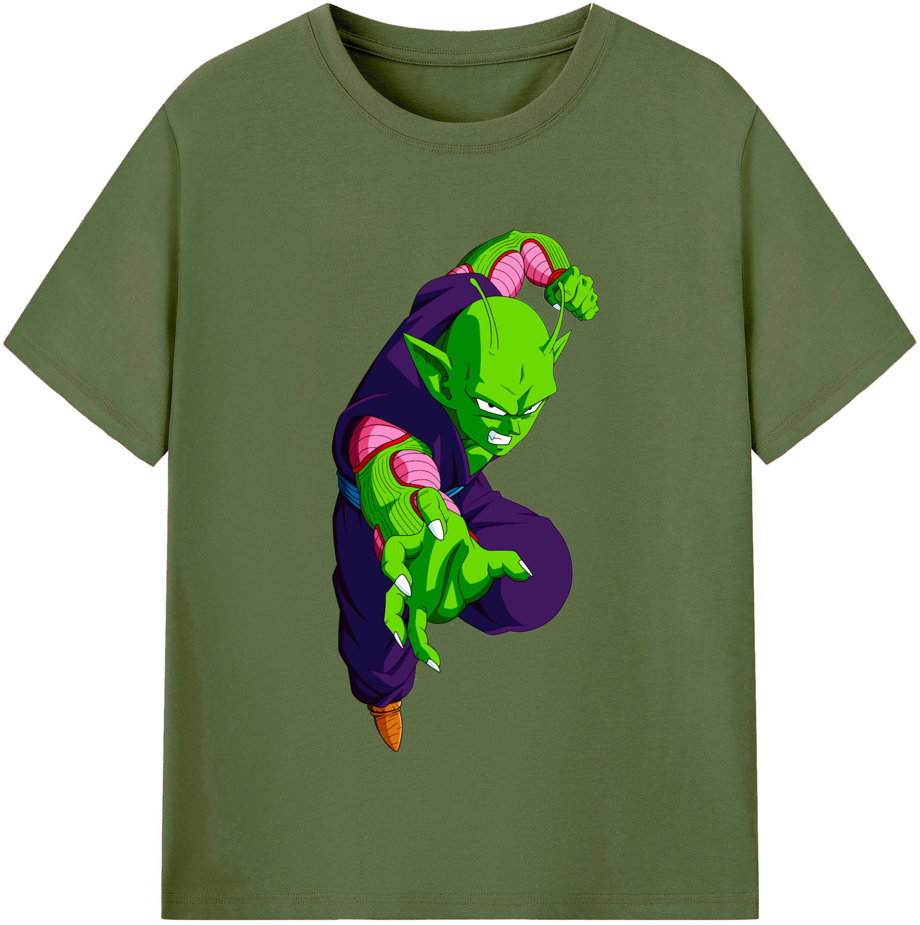 （画像用） ドラゴンボール ピッコロ DRAGON BALL Piccolo 綿100％半袖Tシャツ（フロントプリント）